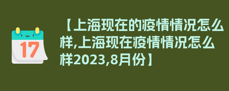 【上海现在的疫情情况怎么样,上海现在疫情情况怎么样2023,8月份】