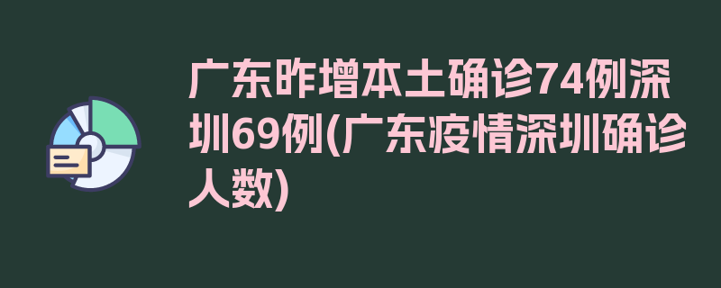 广东昨增本土确诊74例深圳69例(广东疫情深圳确诊人数)