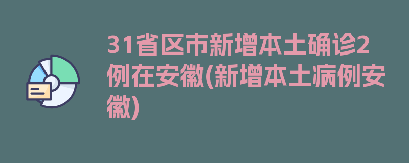 31省区市新增本土确诊2例在安徽(新增本土病例安徽)