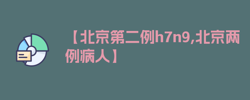 【北京第二例h7n9,北京两例病人】