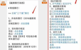 苏州汽车限行规定(苏州汽车限行规定最新消息)