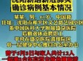 【沈阳今天最新疫情,沈阳今天最新疫情情况通报】