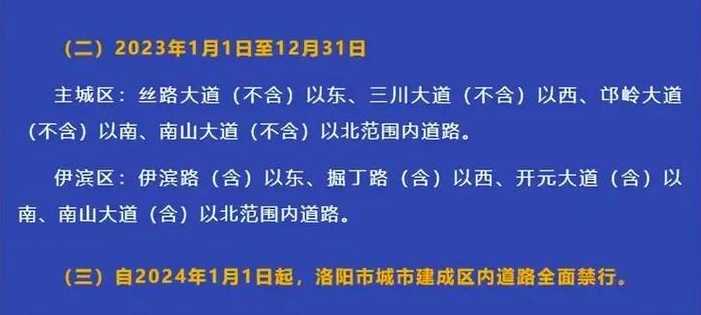 洛阳限行2023年6月最新通知