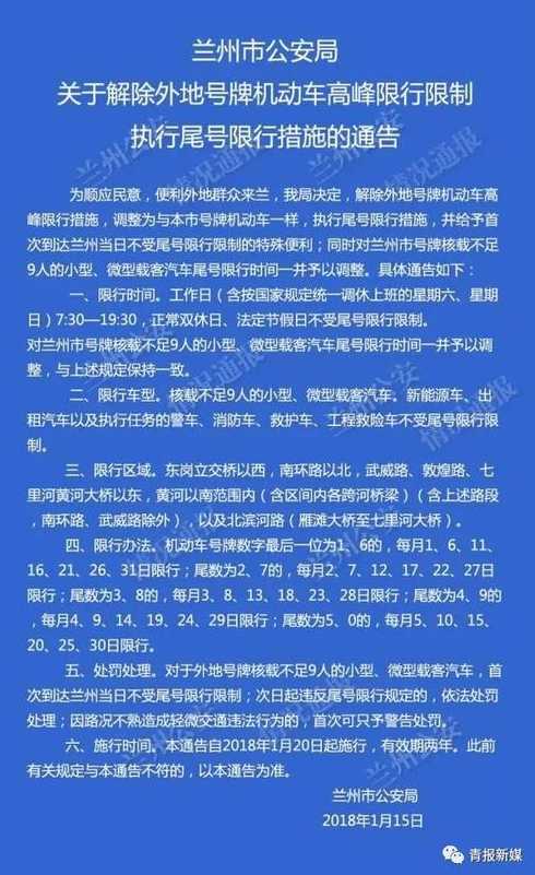 外地车在青海省限号吗