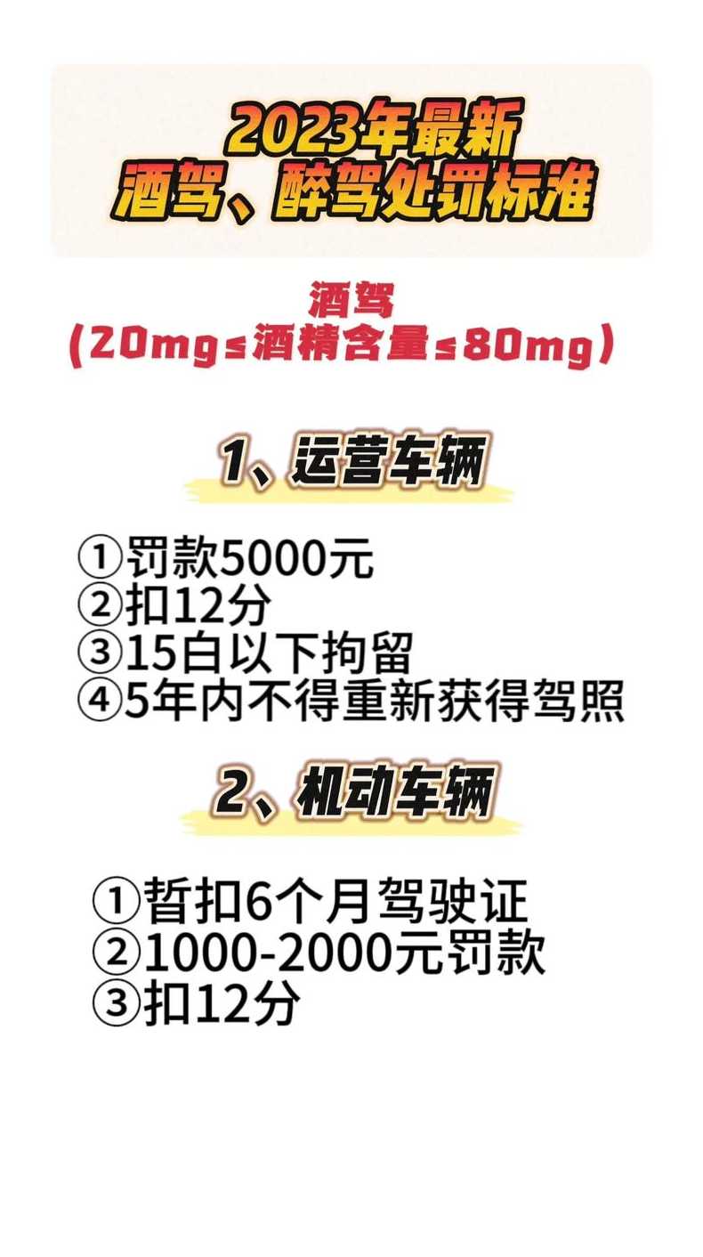 西安市醉驾处罚标准有哪些