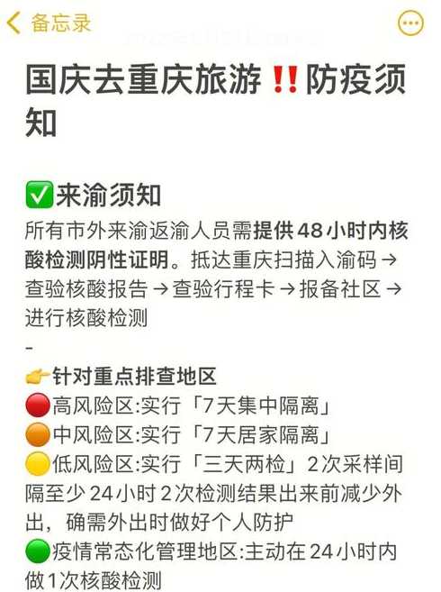 重庆市防疫政策最新