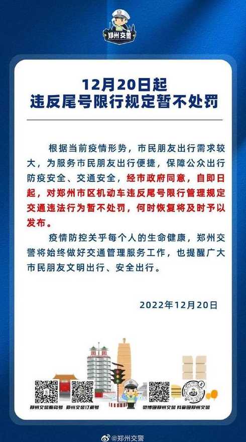 郑州限号忘记了全程会罚多少