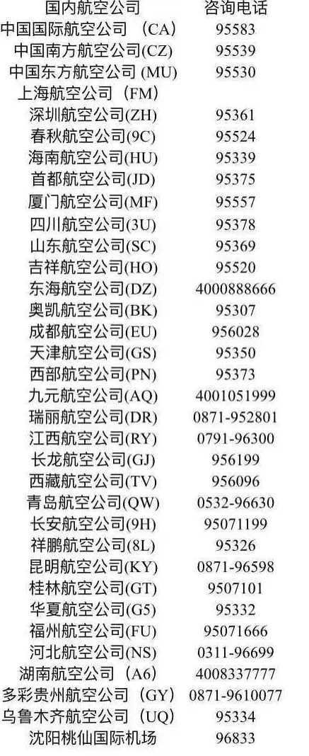 沈阳机场防疫中心24小时电话号码