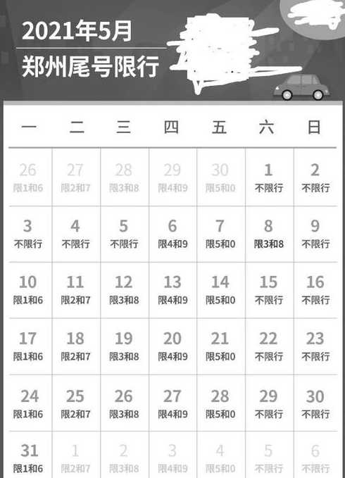 2021车辆限号是怎么规定的?