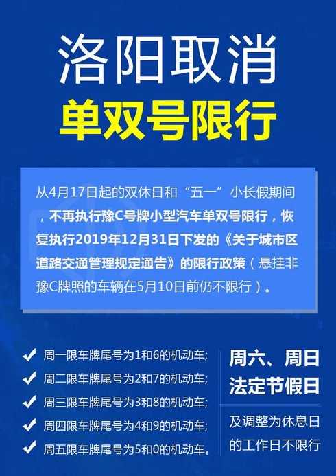 洛阳市机动车限行规定