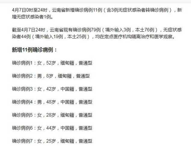 11月8日云南新增确诊病例16例(云南昨日新增确诊病例11例)