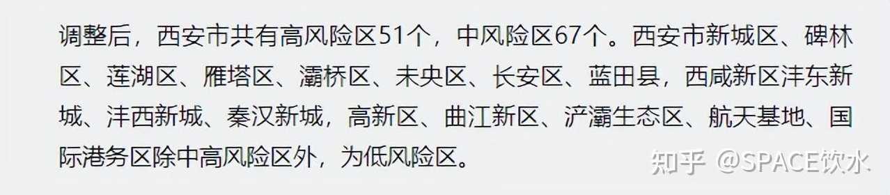 10月20日20时起西安新增9个高风险和12个中风险区