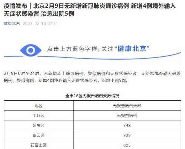 10月7日0时至24时北京新增3例本土确诊病例情况通报