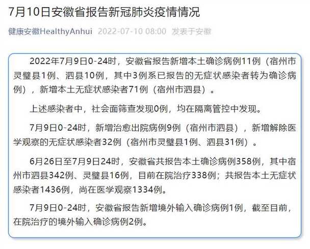 2022年11月11日开封新增本土无症状感染者2例