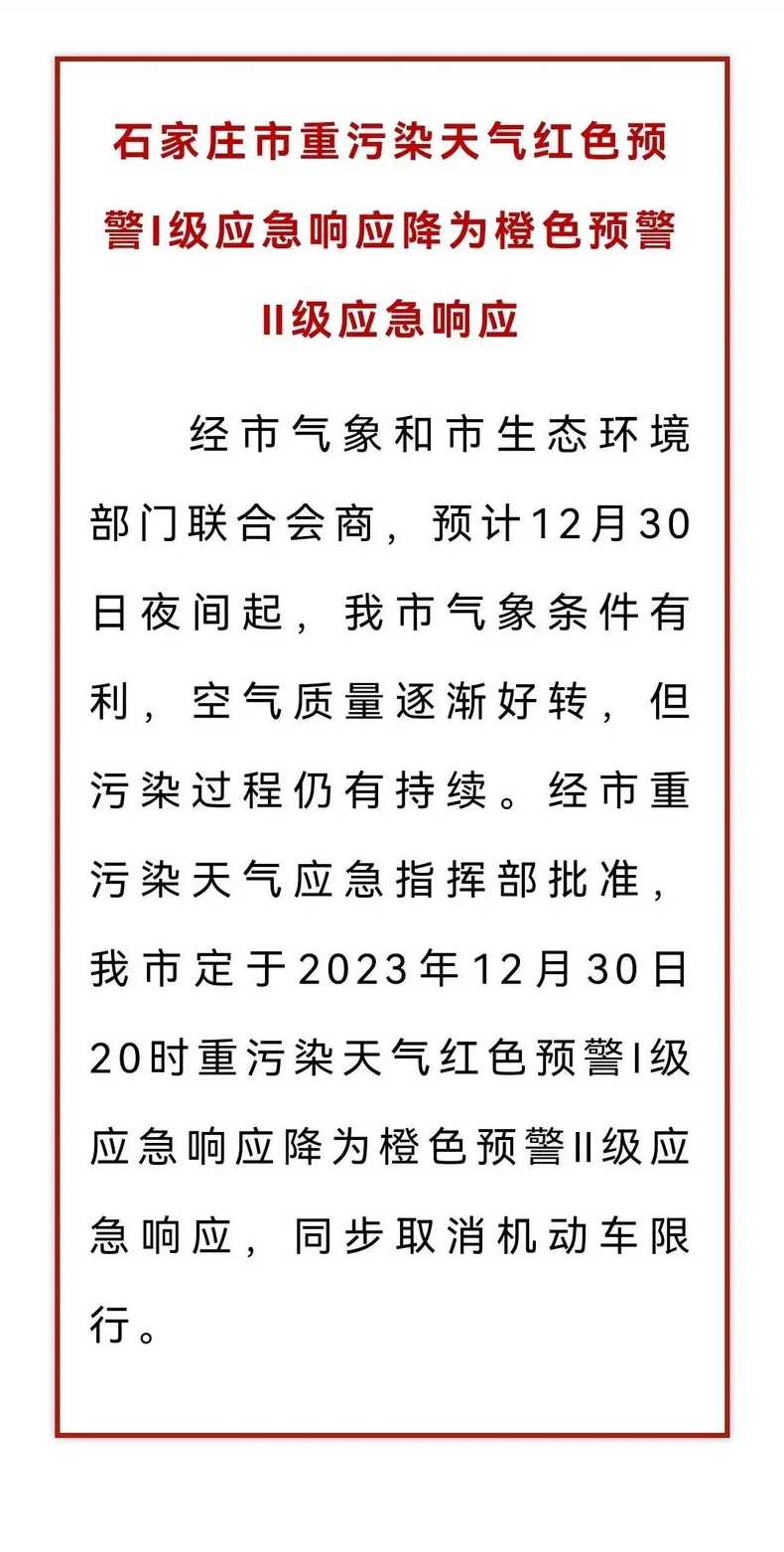 2023年石家庄限号吗?